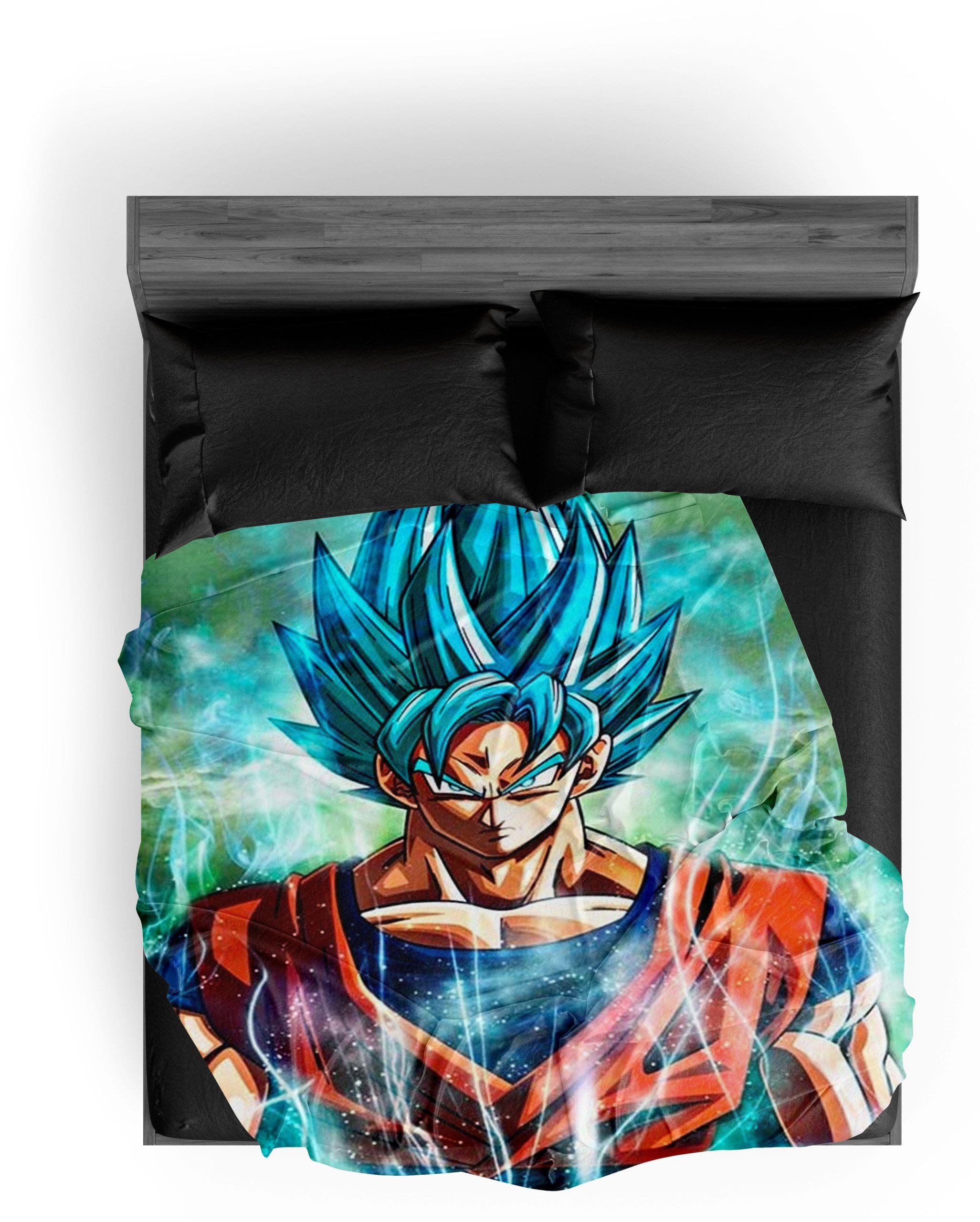 Plaid Dragon Ball Super Goku SSJ Blue – Image 3