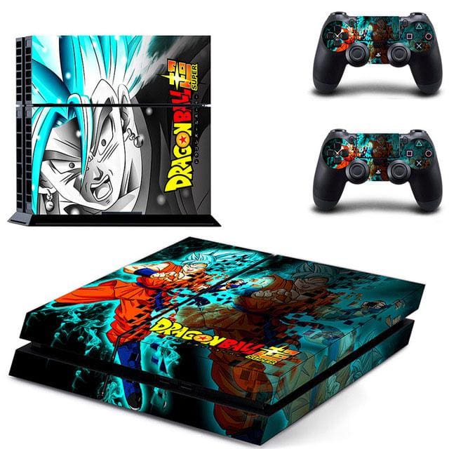 Stickers PS4 Dragon Ball S Goku Vegeto Blue (SLIM)