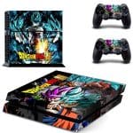 Stickers PS4 Dragon Ball S Saiyan Blue (SLIM)