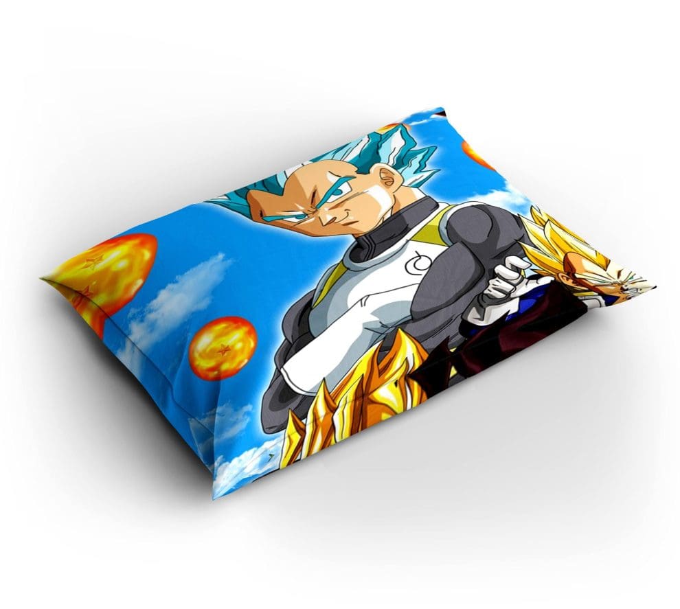 Parure De Lit Dragon Ball Z 240x220cm - Housse De Couette + 2 Taies 65x65cm