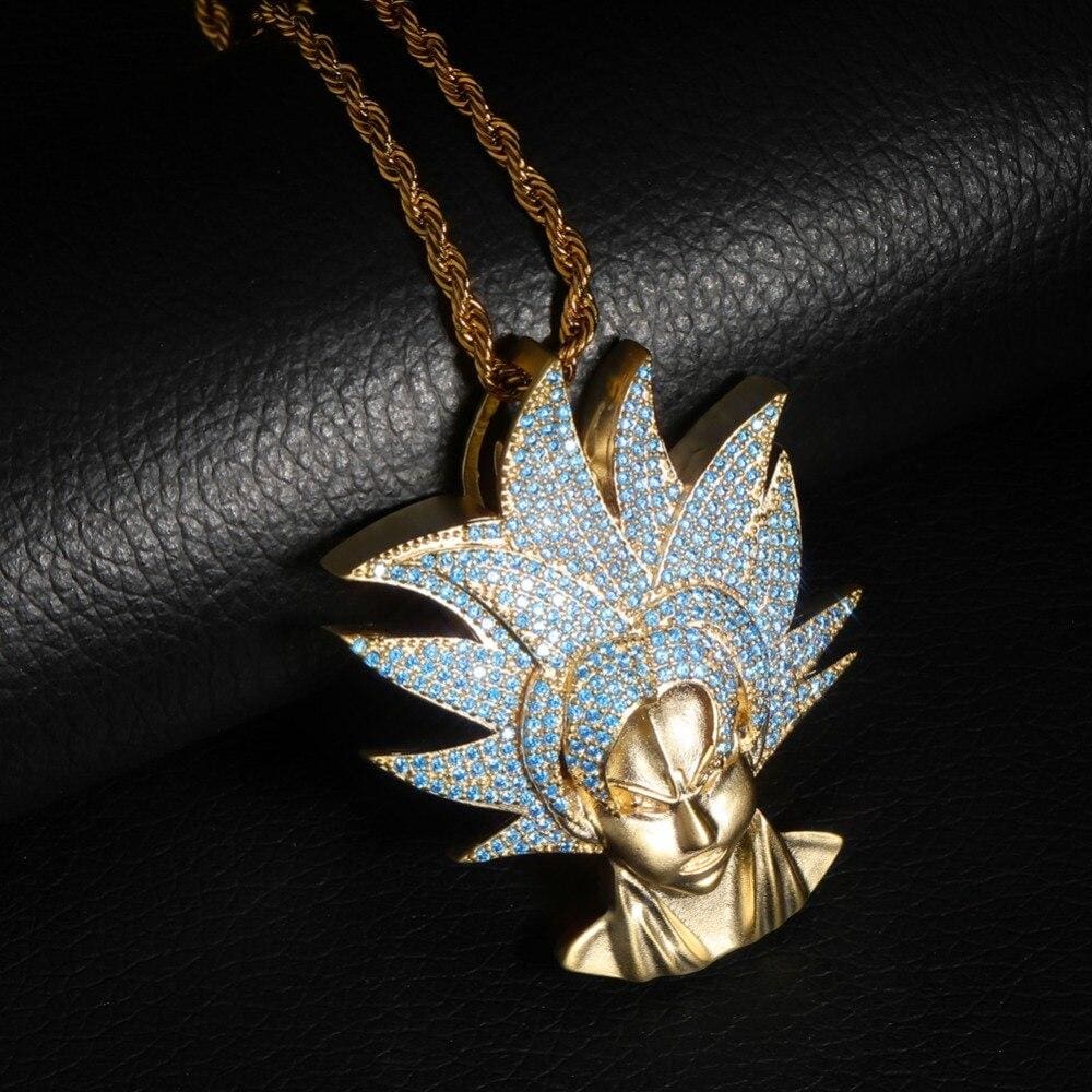 Collier Dragon Ball Z Goku - Pendentif Alliage, Chaîne 60 Cm, Cadeau Pour Fans D'anime