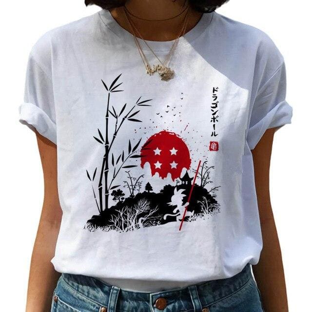 T-Shirt DBZ Femme Design Japonais – Image 2
