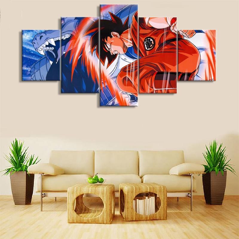 Tableau Dragon Ball Z Vegeta Oozaru vs Goku – Image 4