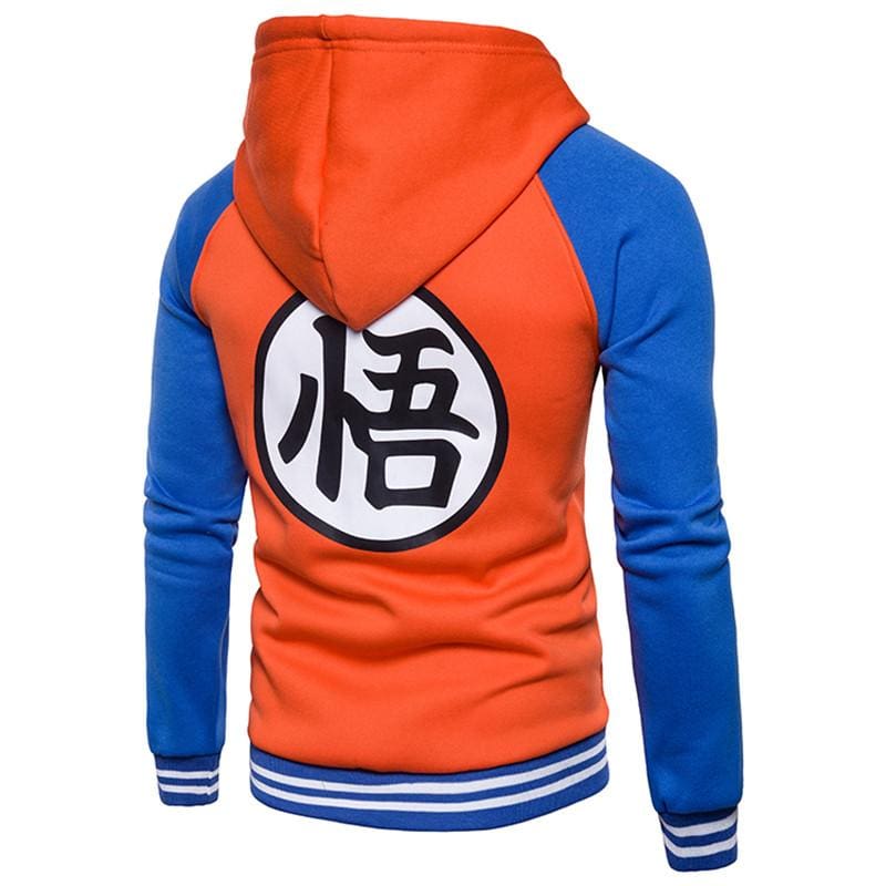 Sweat Zip DBZ Kanji Go (Orange & Bleu) – Image 3