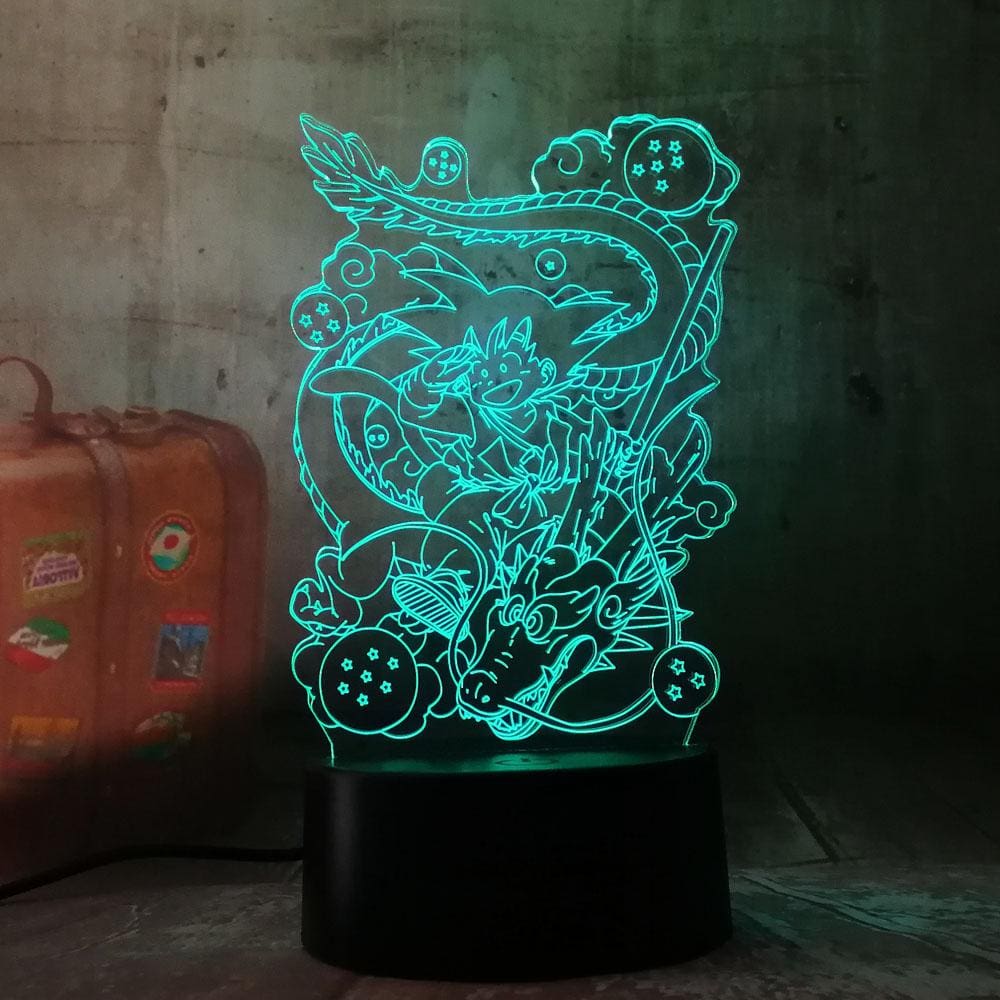 Lampe LED 3D Dragon Ball Goku Petit & Shenron – Image 5