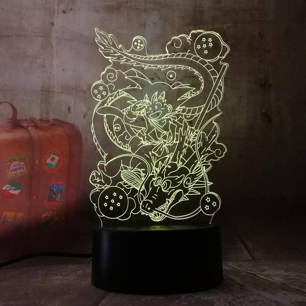 Lampe LED 3D Dragon Ball Goku Petit & Shenron – Image 3