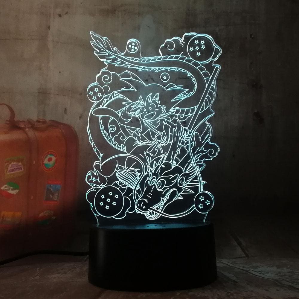Lampe LED 3D Dragon Ball Goku Petit & Shenron – Image 7