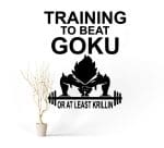 Stickers Mural Dragon Ball - Training Goku 