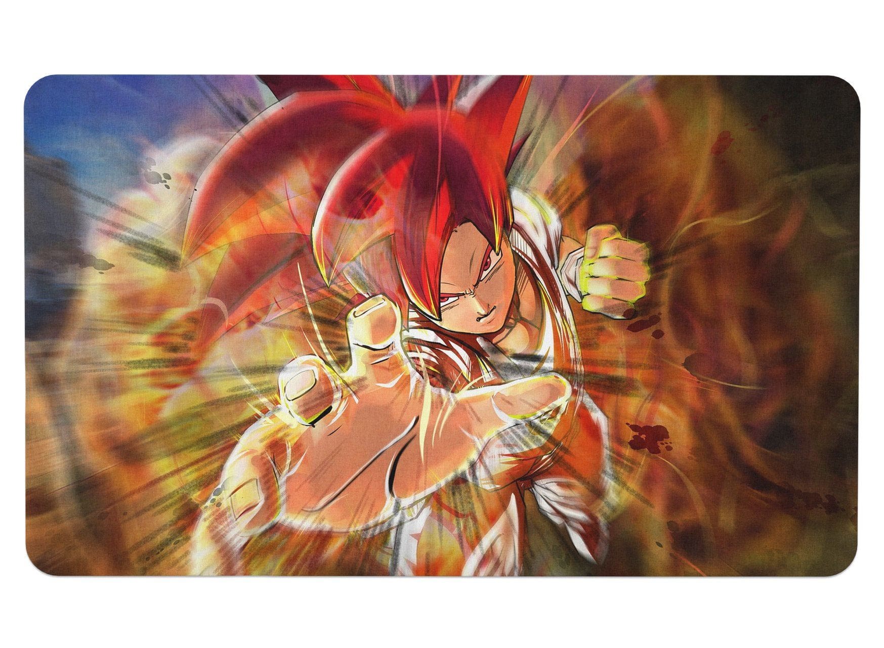 Tapis Dragon Ball Goku Super Saiyan God
