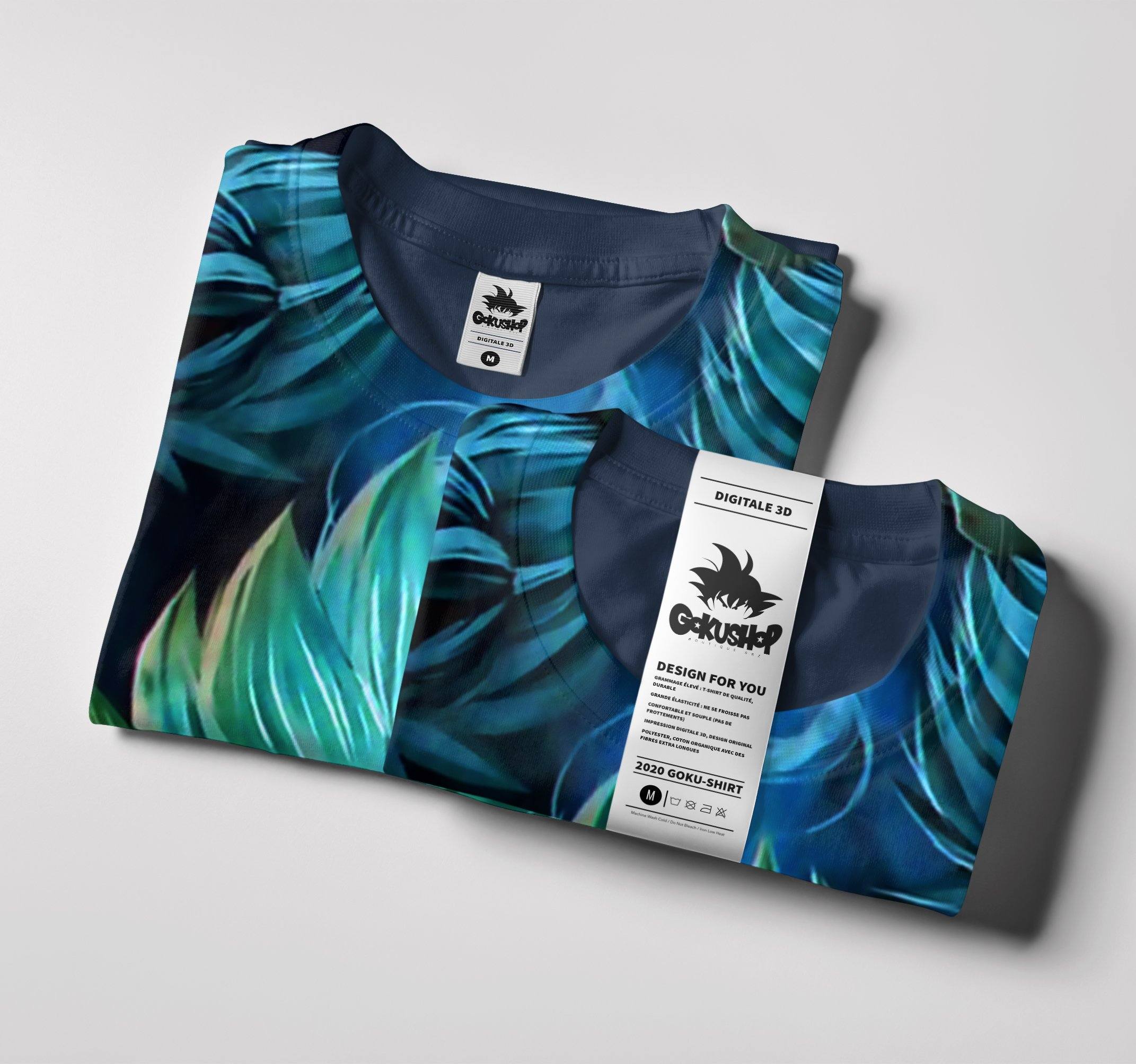 T-Shirt Dragon Ball Gogeta Super Saiyan Blue – Image 4